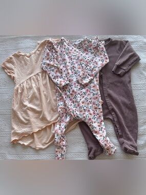 Baby Girl Bundle 3–6M | Bamboo + Snuggle Hunny Set